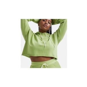 NWT Mate The Label Organic Terry Cropped Hoodie L